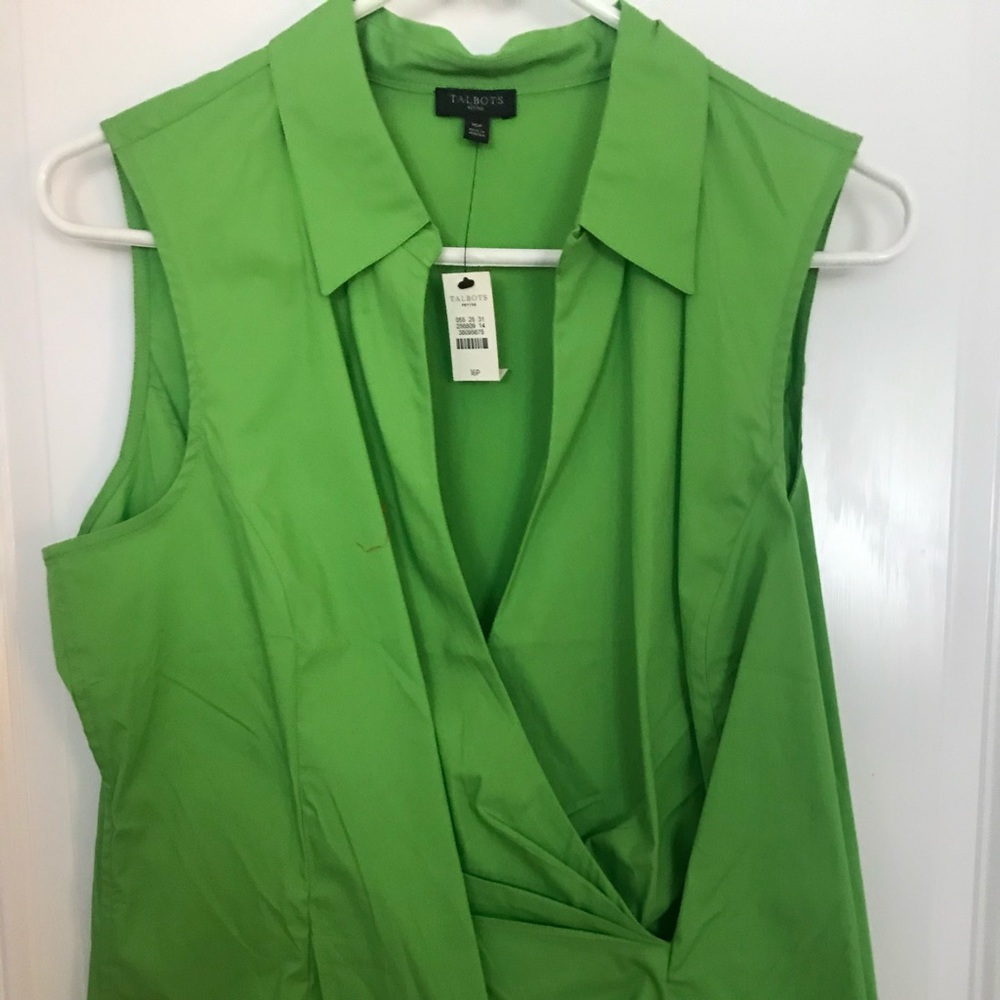 Talbots wrap blouse